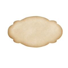 Brown Label Isolated