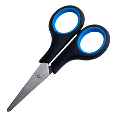 Small scissors isolated white background
