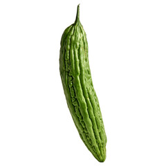 Closeup bitter melon vegetable isolated background
