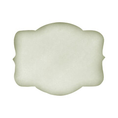 Green Vintage Label, sign isolated