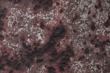 rusty brown surface of an old metal fence. old iron industrial background.	