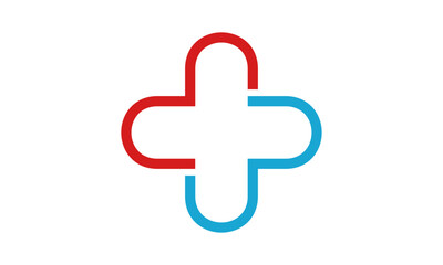 Fototapeta premium Medical logo, cross logo, medical center logo, health symbols 