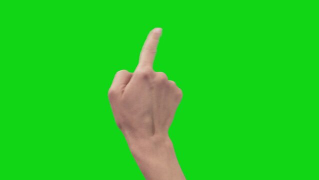 Explore the versatility of touch interaction as female hands perform 15 different finger gestures on a touch screen.