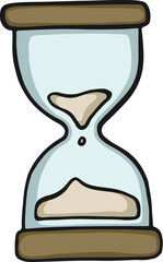 illustration of a hourglass