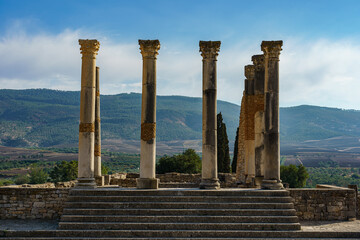 Fototapeta premium Morocco. Volubilis is an ancient Roman city located near the city of Meknes