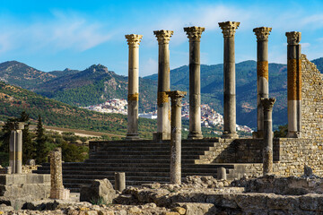 Morocco. Volubilis is an ancient Roman city located near the city of Meknes