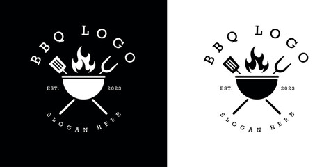 Barbecue logo design. Food or grill template.