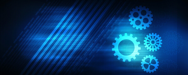 2d illustration abstract gear Network