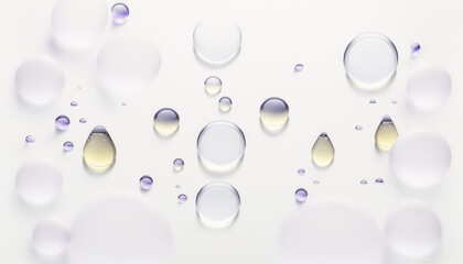 water drops on the surface. Post-processed generative AI