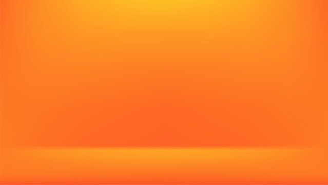 Orange gradient abstract background. Studio empty background with modern look.