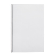 Blank white hard cover book cut out