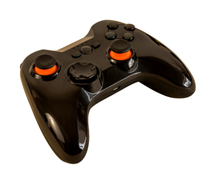 joystick, video game console, isolated on blank background.
