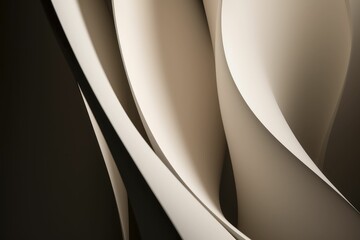 Backdrop with wavy forms in neutral colors