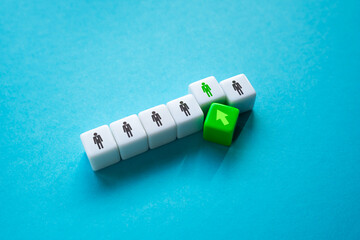 Promotion at work or social status. Present an employee with a promotion. Select and designate an...