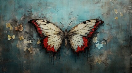 Obraz na płótnie Canvas Butterfly - amazing illustration stylish and eyecatching
