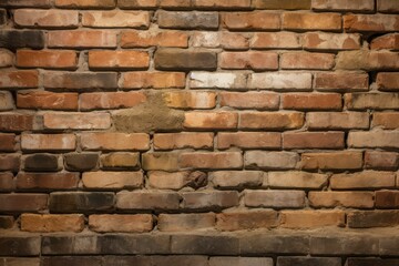 Obraz premium Antique brick brown wall.