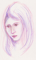 portrait of a female student after passing exams