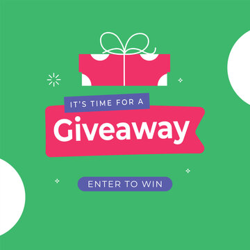 Giveaway banner design template