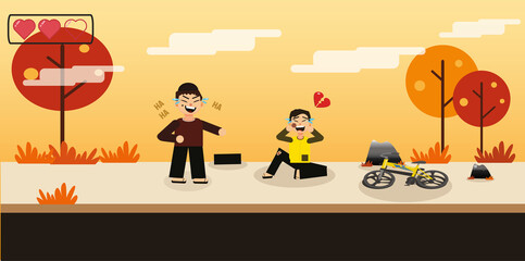 User Interface Education Game Asmaul Husna "Ar Rahman" Level 1 Bad Reaction Backround