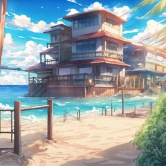 Fototapeta premium beach landscape nature background