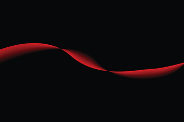 abstract red wave background .