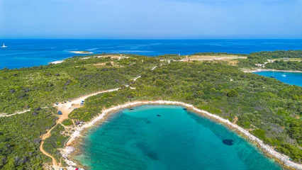 Cercles muraux Plage de Camps Bay, Le Cap, Afrique du Sud Aerial view of Cape Kamenjak. Istria. Croatia