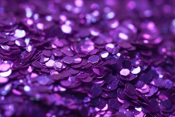 purple glitter background. generated by AI.