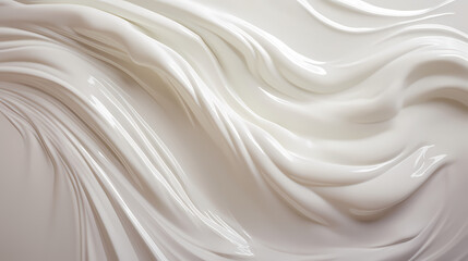 Fototapeta na wymiar Artful representation of milk splash transforming into a wave of yogurt and cream, generative by AI.