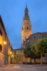 Naklejka na ściany i meble Views of the Cathedral of Santo Domingo de La Calzada in La Rioja, Spain