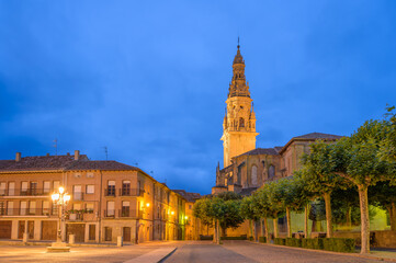 Views of the Cathedral of Santo Domingo de La Calzada in La Rioja, Spain - 617481564