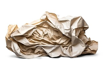 crumpled paper. Generated by AI.