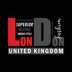Superior original urban style london fashion united kingdom t-shirt graphic designs, illustrations tshirt