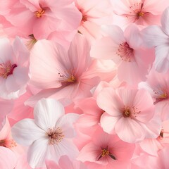 Naklejka na ściany i meble Photo delicate romantic pastel pink background with beautiful flowers abstract wedding backdrop