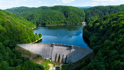 Dam in Zagorze Slaskie, Poland.