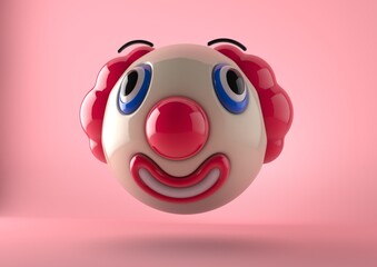 Cartoon Clown Face Emoji