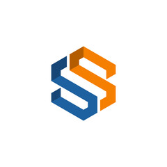 SS initials monogram logo vector