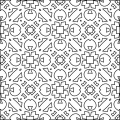 Black and white pattern with abstract shapes. Abstract background. Patterns of the lines.