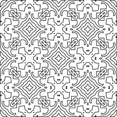 Black and white pattern with abstract shapes. Abstract background. Patterns of the lines.