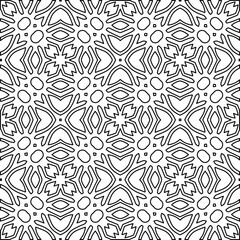 Black and white pattern with abstract shapes. Abstract background. Patterns of the lines.