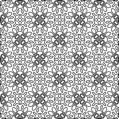 Black and white pattern with abstract shapes. Abstract background. Patterns of the lines.
