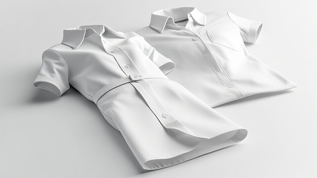 White clothes Mockup template for ads and prints - Generative AI