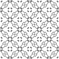 Fototapeta premium Black and white pattern with abstract shapes. Abstract background. Patterns of the lines.