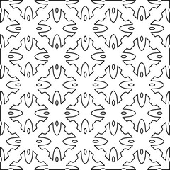 Black and white pattern with abstract shapes. Abstract background. Patterns of the lines.