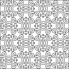 Black and white pattern with abstract shapes. Abstract background. Patterns of the lines.