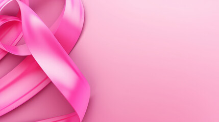 Soft pink background with ribbon - Powered by Adobe
