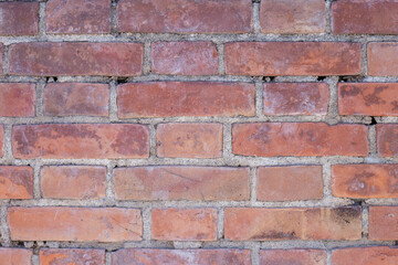 Background of old brick wall pattern texture.