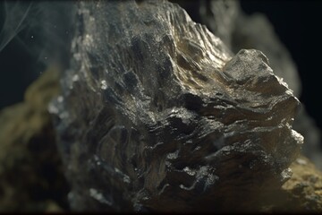 A close-up of a natural formation, such as a rock or crystal, with fascinating and unique shapes, Generative AI