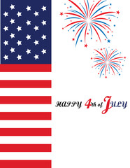 4'th of July poster template 