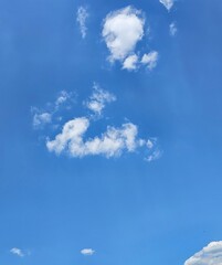 blue sky with clouds