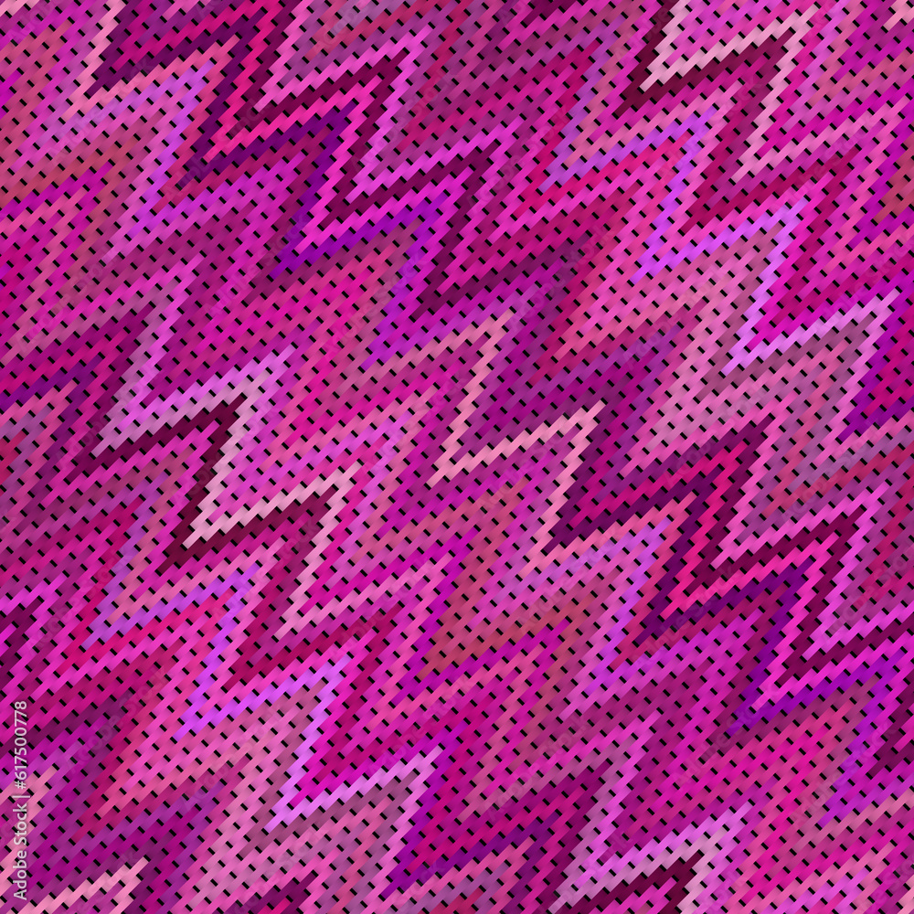 Poster zigzag lines gradient tiling. abstract geometric background design. seamless multicolor pattern.